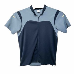 Vintage Nike Gray Tag Full‎ Zip Short Sleeve Warm Up Mens XL Fit Dry